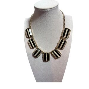 Show-Stopping Cookie Lee Black and Gold Necklace